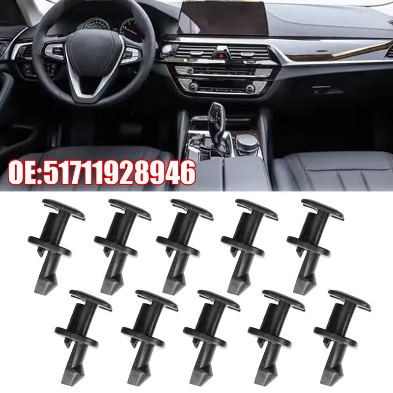 10pcs Car Front Air Intake Retainer Clips Car Windscreen Cowl Trim Fasteners Screw Car Accessories for BMW 5 7 Series E32 E34 Z1
