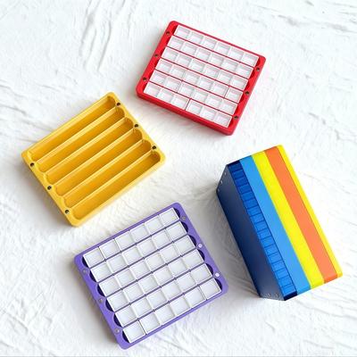 Magnetic Watercolor Painting Box 36 Grid 2ML Stackable Portable Palette Outdoor Sketch Painting College Students Art Supplies