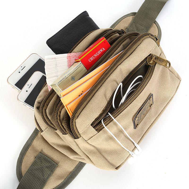 Multi-Layer Large Capacity Unisex Fanny Pack Wallet - Casual, New Style, Multi-Functional