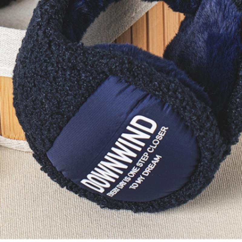 Daiso Padded Point Foldable Earmuffs  Navy 