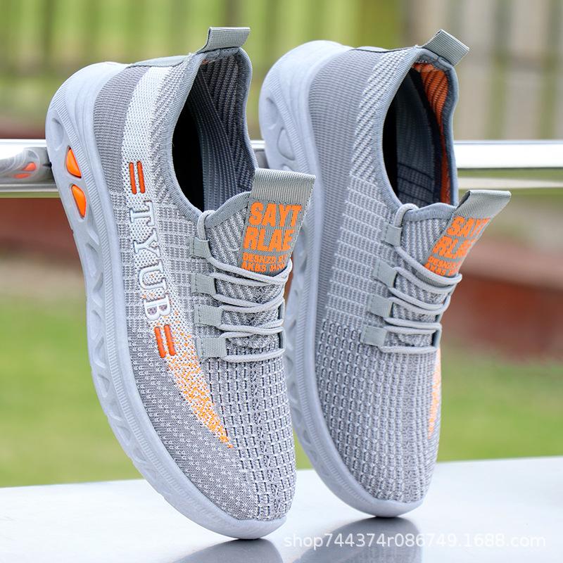 Spring and Autumn Flying Weaving Mesh Shoes Casual Sneakers Running Shoes Comfortable Casual
