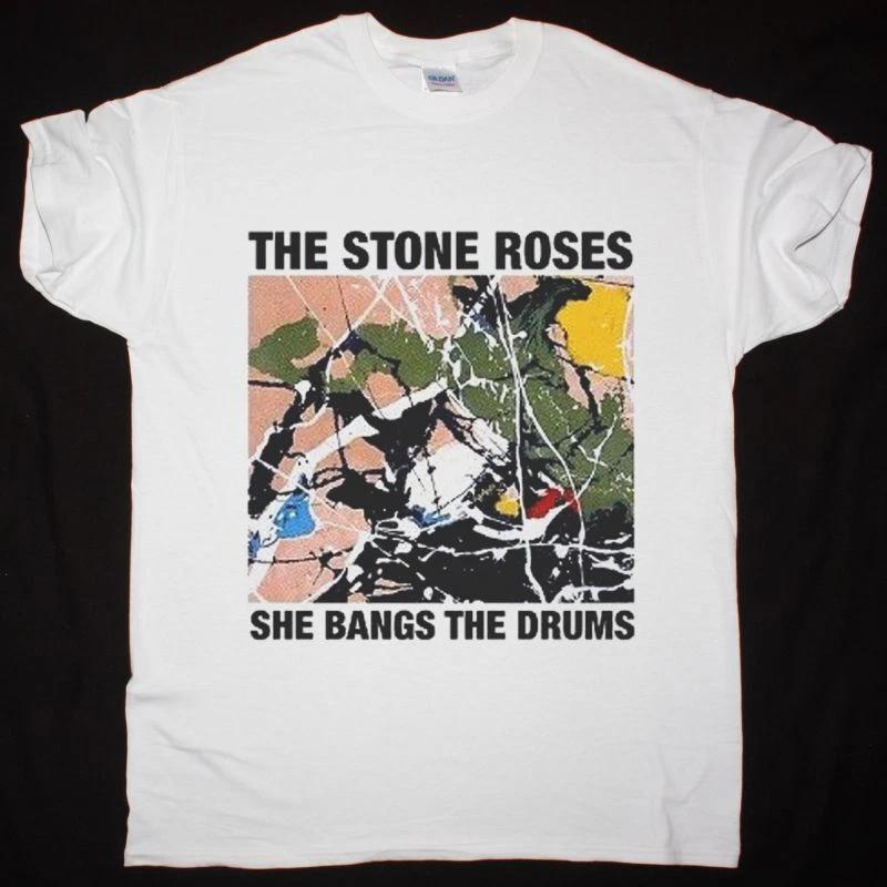 New THE STONE ROSES SHE BANGS THE DRUMS Gift For Fans Unisex S-5XL Shirt DN135 XS