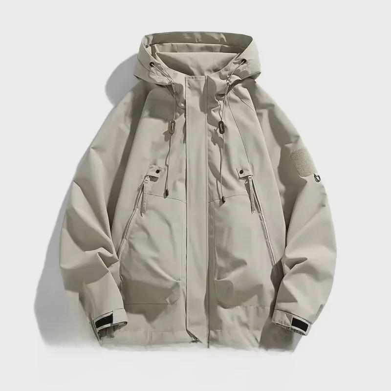 

Водонепроницаемые ветрозащитные куртки в американском стиле: Трендовая унисекс-верхняя одежда для альпинизма и спорта на весну и осень XL