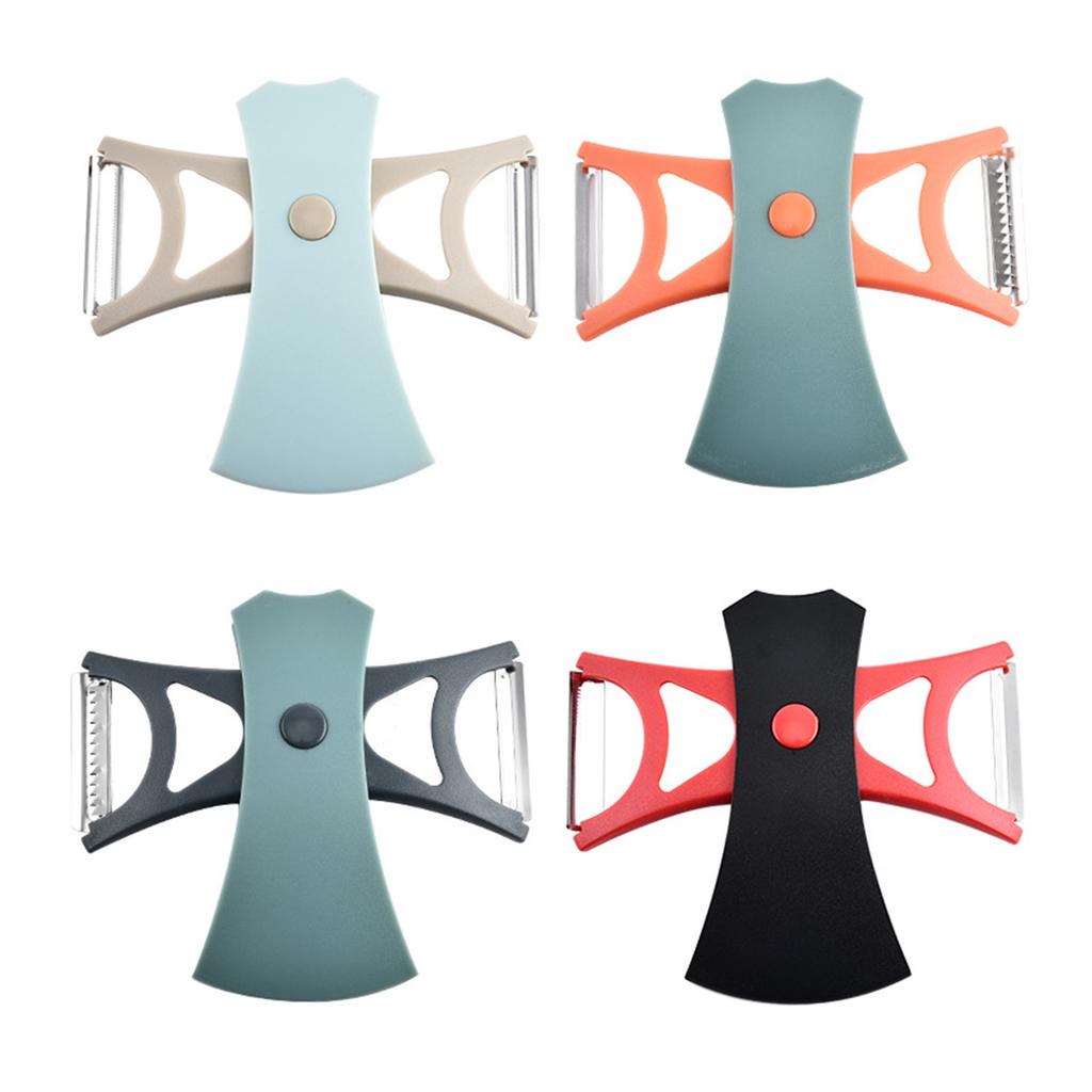 2 In 1 Dual Rotary-Blade Fruit Vegetable Peeler Dual Head Sharpen Kitchen Peeler For Tomatoes Cabbage