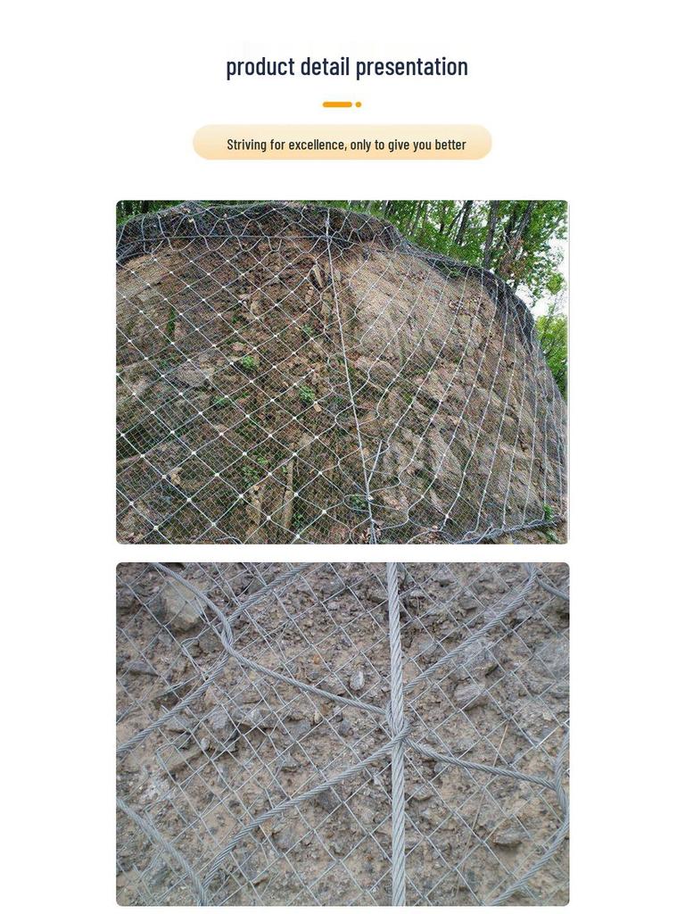 Flexible Slope Protection Net: Active & Passive Rockfall Safety Net