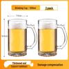 Tempered Glass Mug with Handle