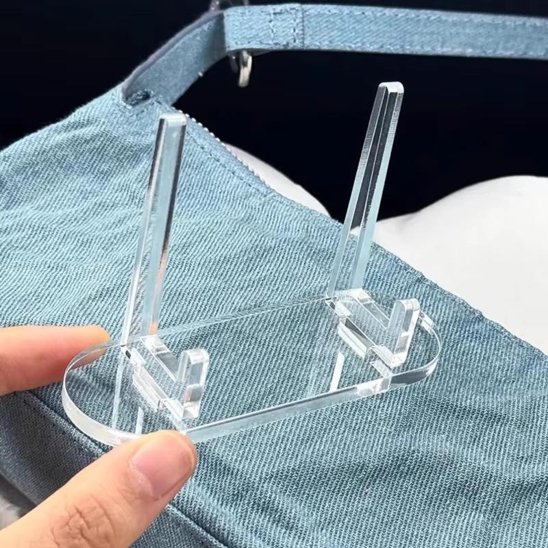 1/12pcs Transparent Acrylic Daily Necessities Rack Acrylic Clear Display Stand Multi-functional Display Stand For Plate Cards