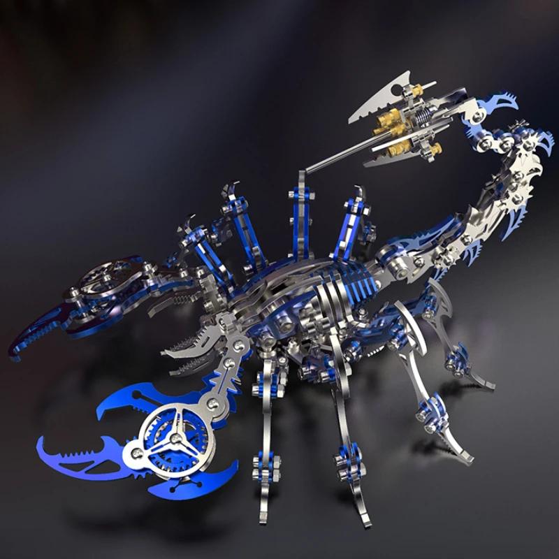 Movable Simulation Scorpion Precision Mechanical Toy Metal Assembly Model 3D Puzzle Creativity DIY Manual