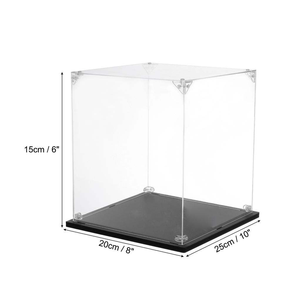 Acrylic Display Case Clear Display Box Show Case Assemble Dustproof Display Box Storage Organizer for Collectibles Action Figure