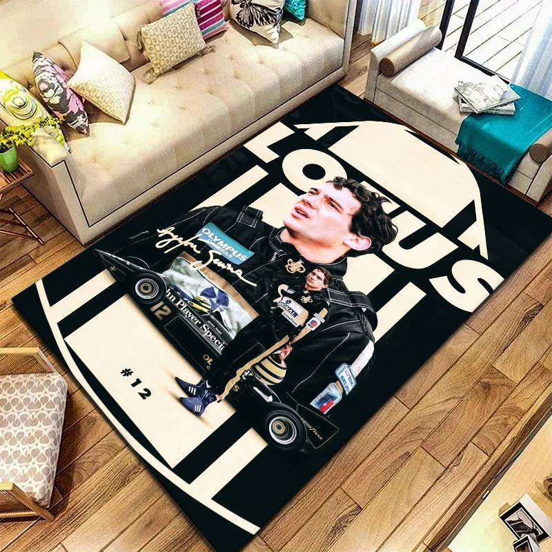 Ayrton Senna Carpet Rug for Living Room Bedroom Home Sofa Decoration,Kids play Nonslip Floor Mat