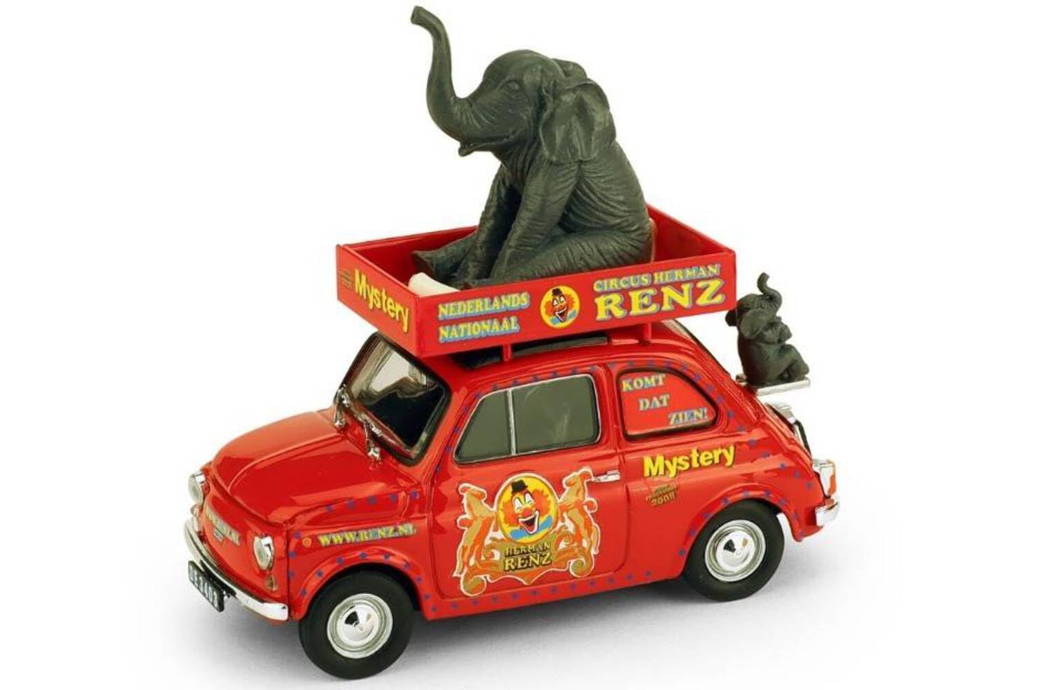 

Масштабная модель Fiat 500R Circus RENZ Mistery 2008 BRUMM BM0502B 143