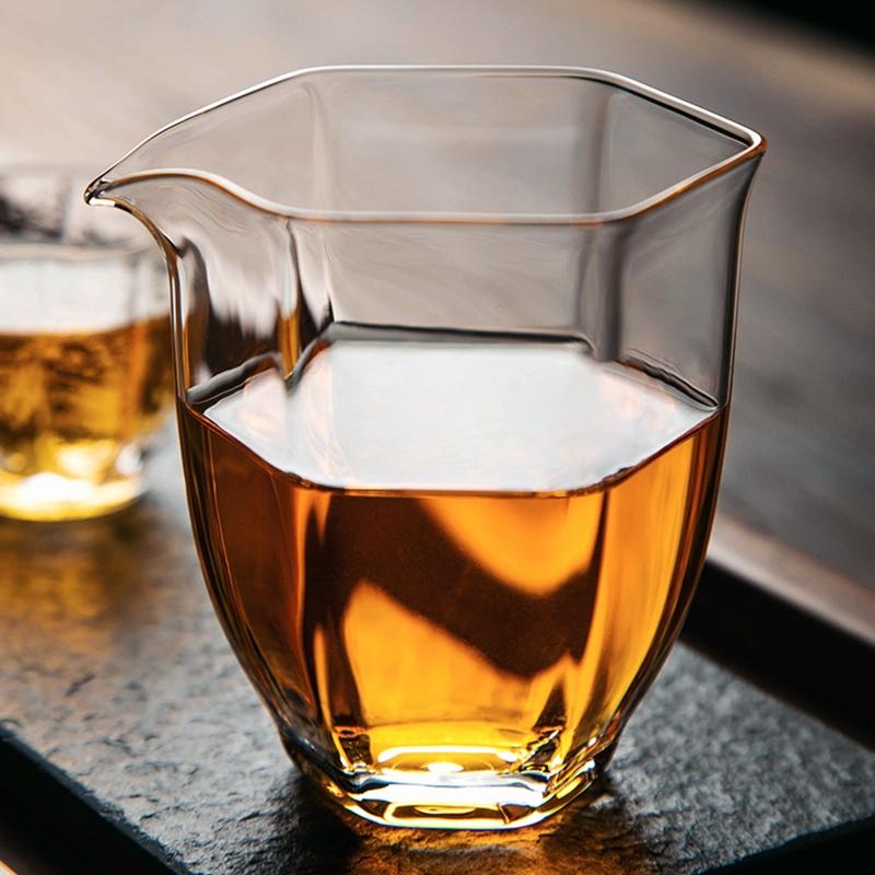 200ml Hammered Heat-Resistant Glass Fair Cup Japanese Style Tea Divider Thickened Even Cup