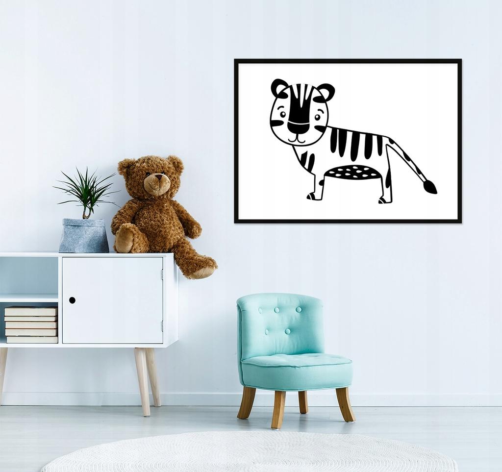 Picture poster In a frame A4 cm Tiger PD289