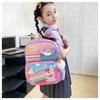 Trendy Cool Kids Backpack With Animal Pattern And Colorful Stitching For Grade 1-2