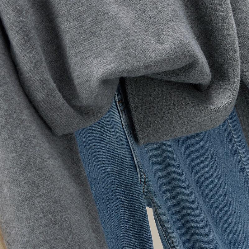 Sibaishe Women's 3D Floral Sequin Drop-Shoulder Knit Top