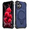 Applicable to Apple 17Pro mobile phone protective case, anti-drop at four corners, enhanced magnetic attraction, wireless charging, three-proof