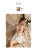 Fiyun Sexy Backless Lace Satin Slip Nightgown 