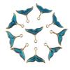 10x Enamel Tail Charms Pendants DIY Bracelet Necklace Crafts Silver Plated