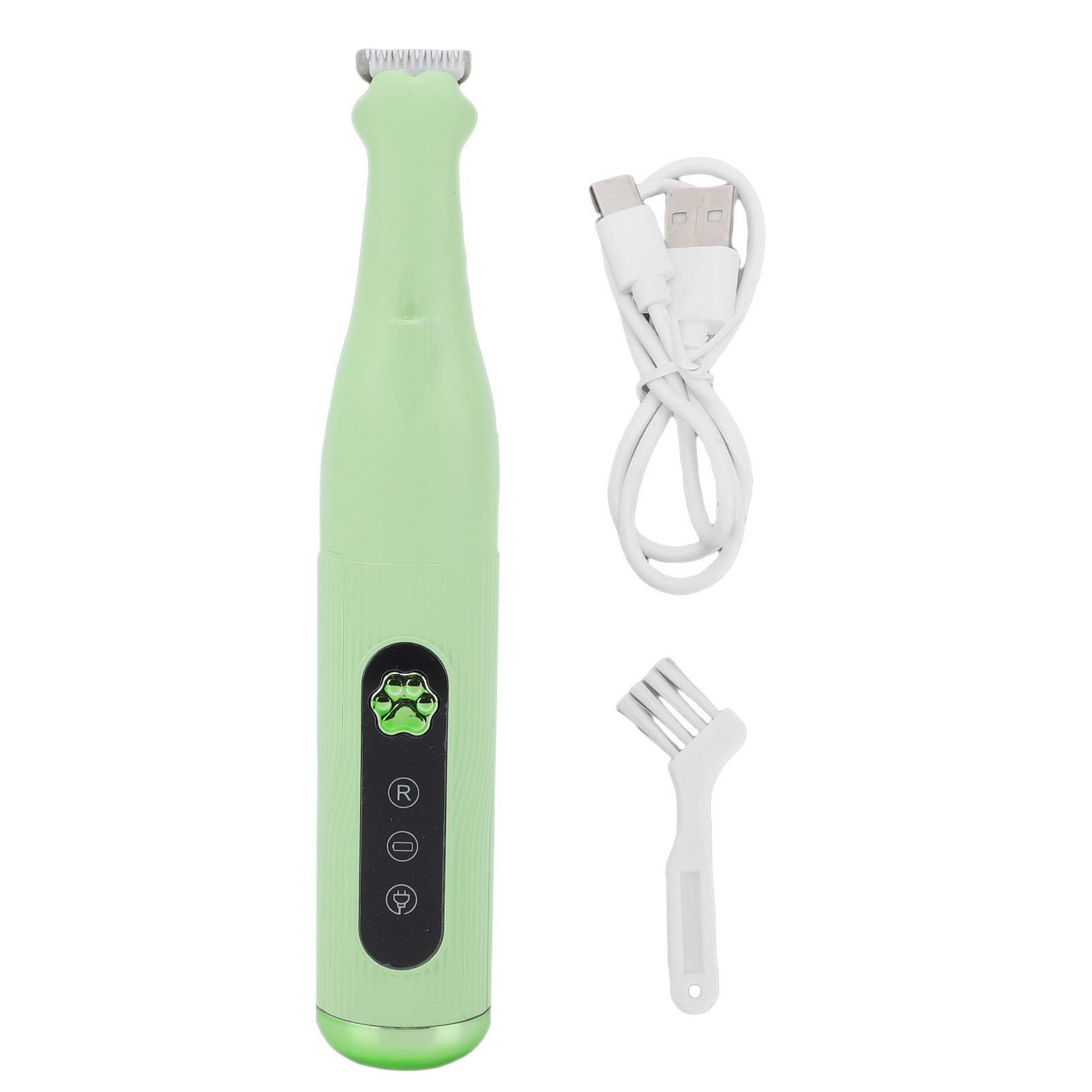 Dog Paws Trimmer Safety Electric Pet Paws Hair Clipper Cat Paws for Home Pet Shop Electric Paws Hair Trimmer зелёный