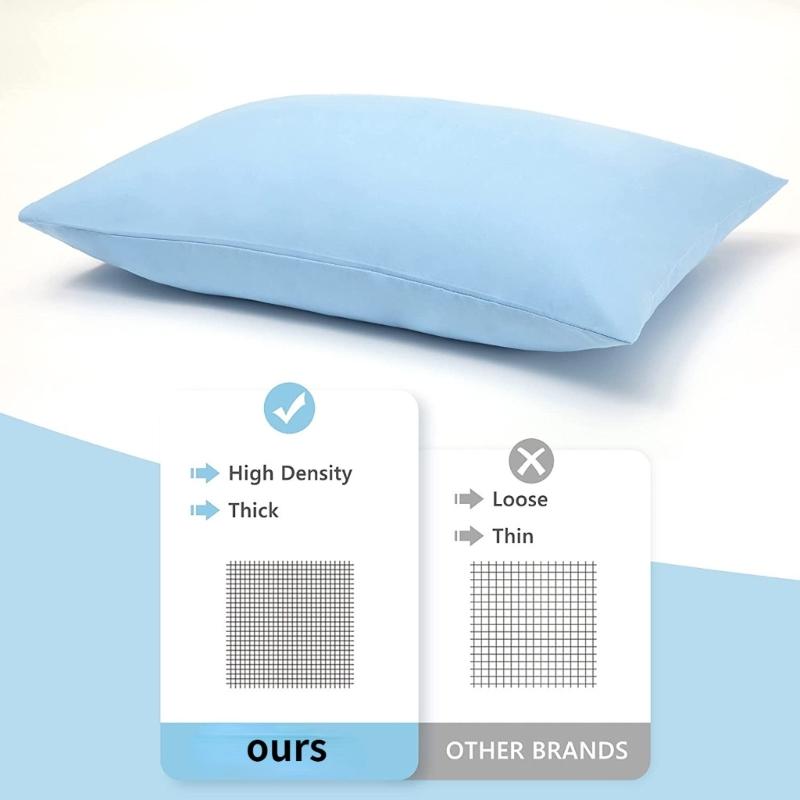 Easily Care Pillowcase Durable And Soft Microfiber Fabric Cushion Cover For Home Use Styles &Comfort Decoration