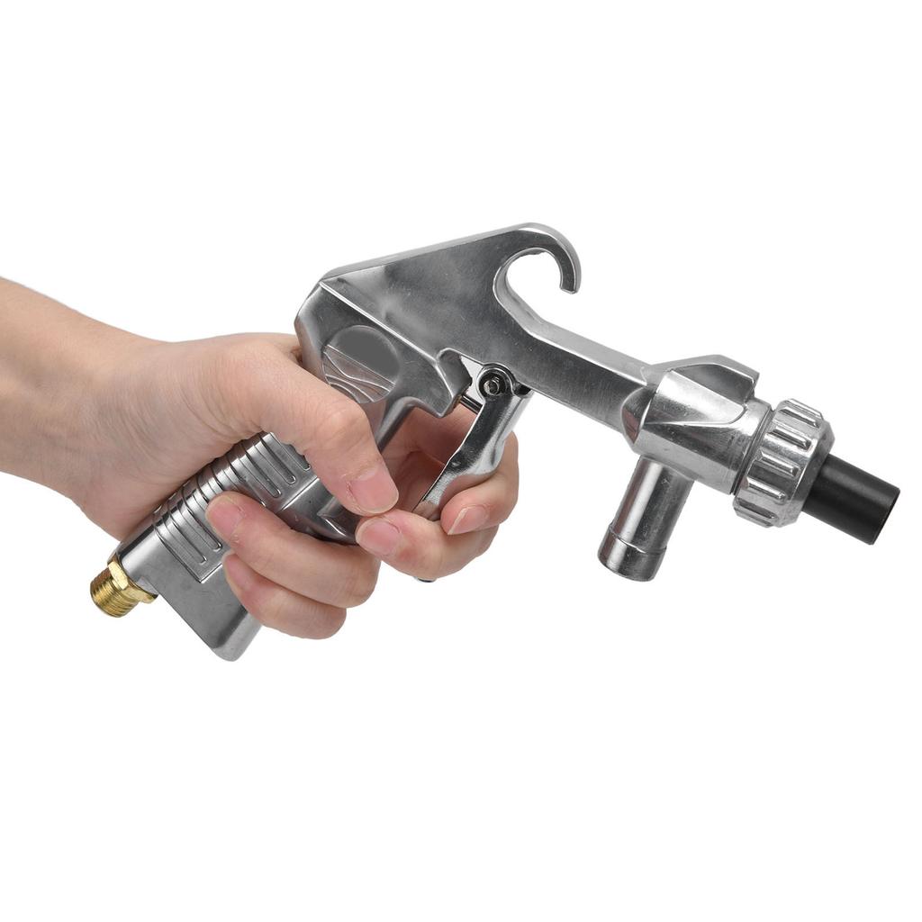 Luft Sandstrahlgerät Set Industrielle Pneumatische Sandstrahlpistole mit Düsen Schlauch zum Entrosten