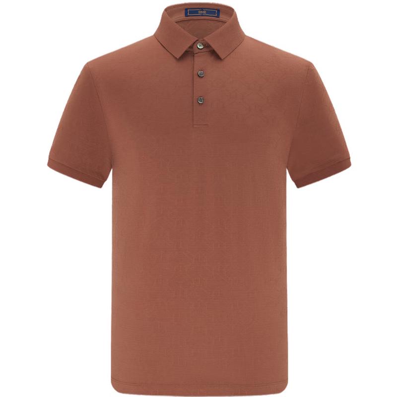 Мужская жаккардовая рубашка-поло EMZ Erdos Subo из смесового шелка 2XL