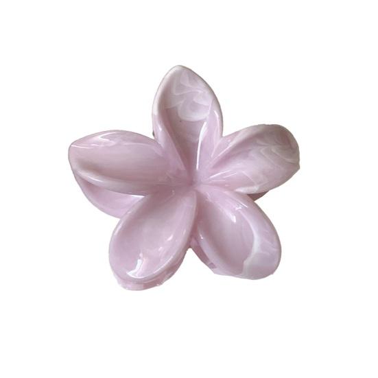 

Hair Claw Flower Shape Stable Grip Summer Back Head Hair Clip Vibrant Color Non-Slip Shower Hair Claw Hair I