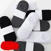 5 Pairs of Spring, Summer and Autumn Thin Section of Men's Solid Cotton Invisible Socks Anti-odor Sweat Boat Socks Low Shallow Mouth Socks