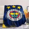 Fenerbahce SK Logo Printed Flannel Blanket, Soft Throw for Bedroom Sofa, Washable, Fan Merchandise, Great Gift.