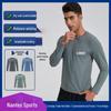 Herrkläder för träning, långärmade, snabbtorkande, andningsaktiva