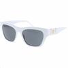 Versace Temple Logo Square Sunglasses Men's White 19068394 VE4457 314/87 55 18-White 55