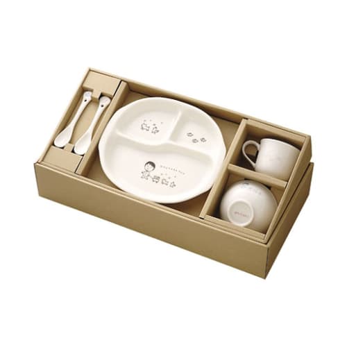 Mori Osamu Pottery Nakayoshi Set [Made in Japan, Microwave Safe, Far Infrared, Negative Ion]