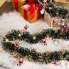 5m Multicolor LED Christmas Garland With 50 Sparkling New Lights Tree Decor Hanging Ribbon Ornaments Fairy Xmas Year Wreath V3W6