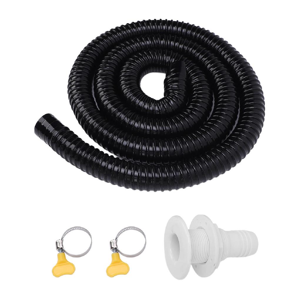 1100GPH Bilge Pump Installation Kit Efficient Drainage Pressure Resistant 1.14in Diameter 6.56ft Bilge Pump Hose with 2