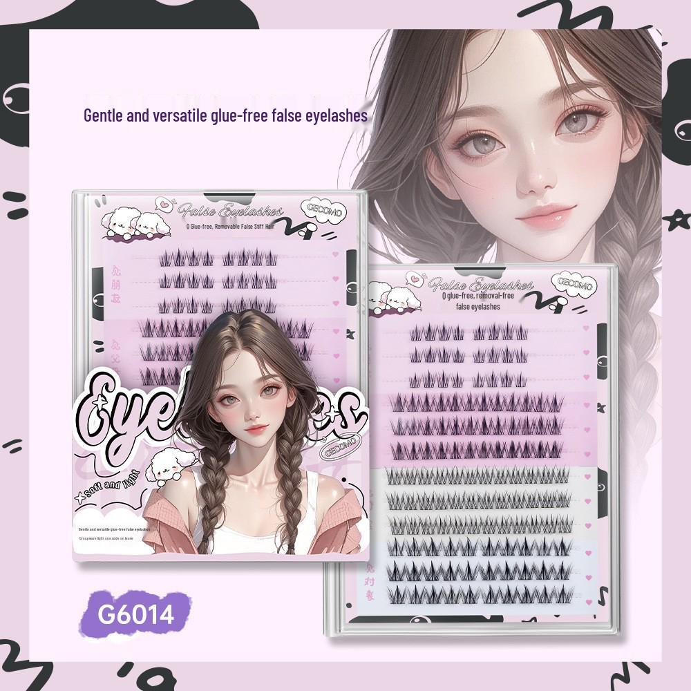 Sunflower False Eyelashes: Glue-Free, Large Capacity, 10 Rows, Beginner-Friendly