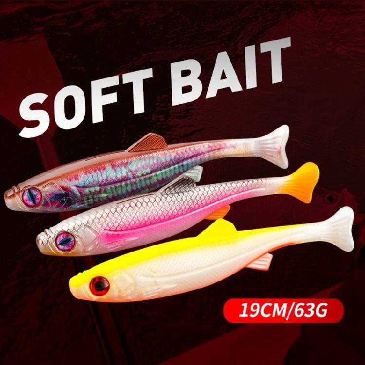 19cm/63g Simulation Baits Soft Swimming Lures Slow Sinking Lures Artificial Fish Lures Swimbaits Soft Fishing Baits