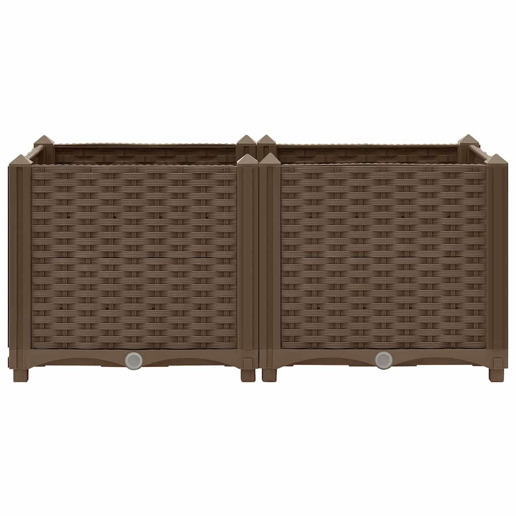vidaXL Hochbeet 80x40x38 Cm Polypropylen