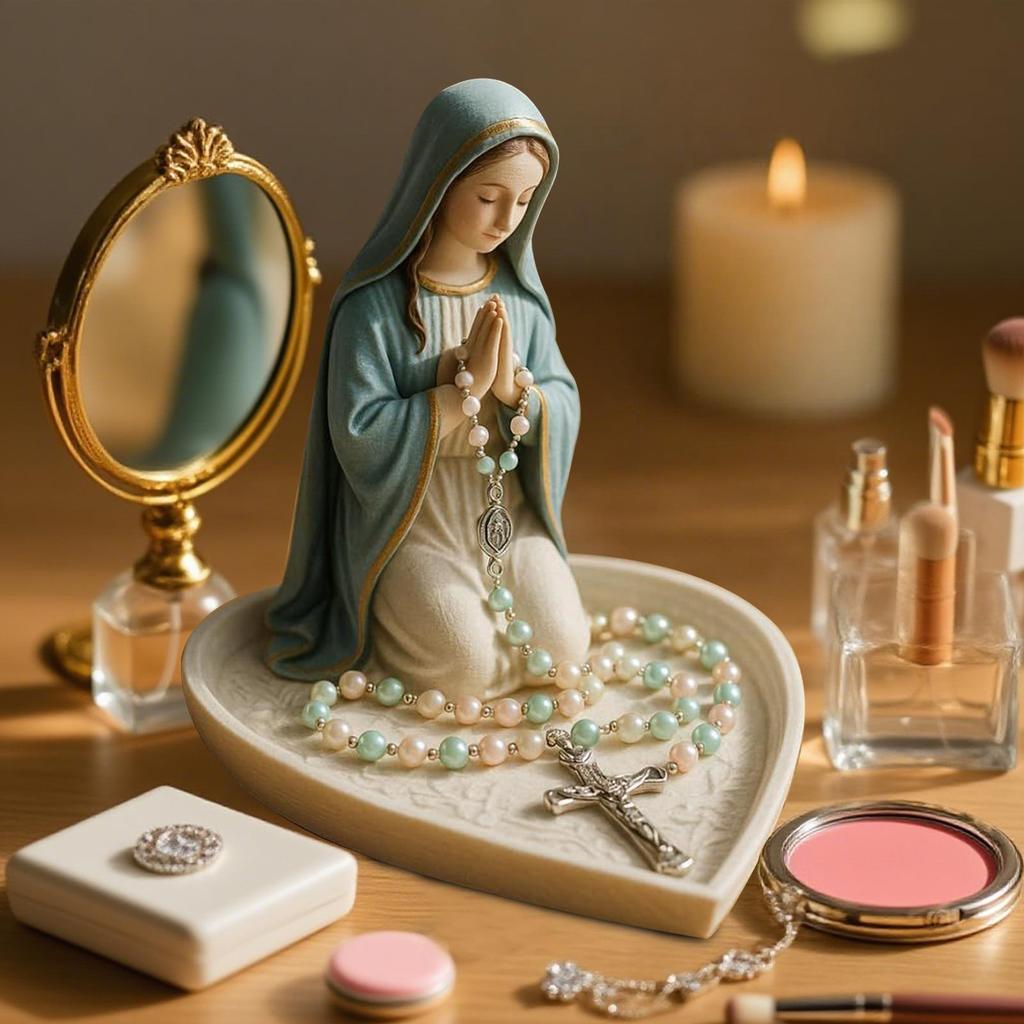 Mary Držák na růženec Pryskyřice Katolický Ježíš Růženec Náhrdelníky Úložný prostor pro Ženy Muže Studenty Učitele Stolní Stůl Pokoj Domácí Kanceláře