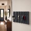 Wooden Key Hanger Lamele 40cm Black
