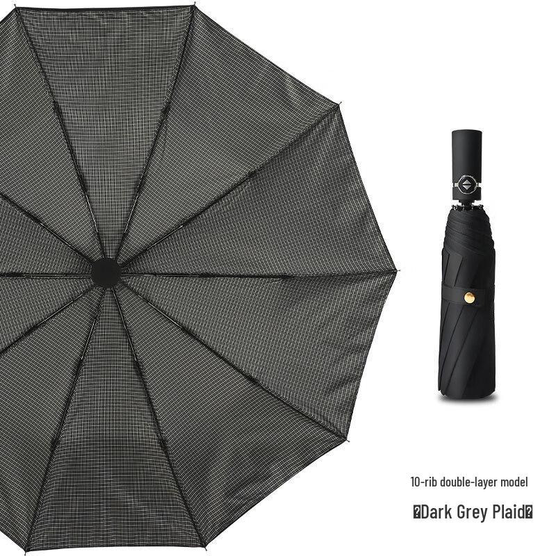 Fully Automatic 10-Rib Double-Layer Folding Umbrella