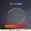 Round Stainless Steel BBQ Grill & Steamer Rack - Non-Stick Meat Presser & Soup Pot Base.