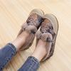 Winter Cotton Shoes Women's Old Beijing Cloth Shoes Embroidered Shoes Piled Thickened Warm Fluffy Shoes Soft-soled Mother Shoes