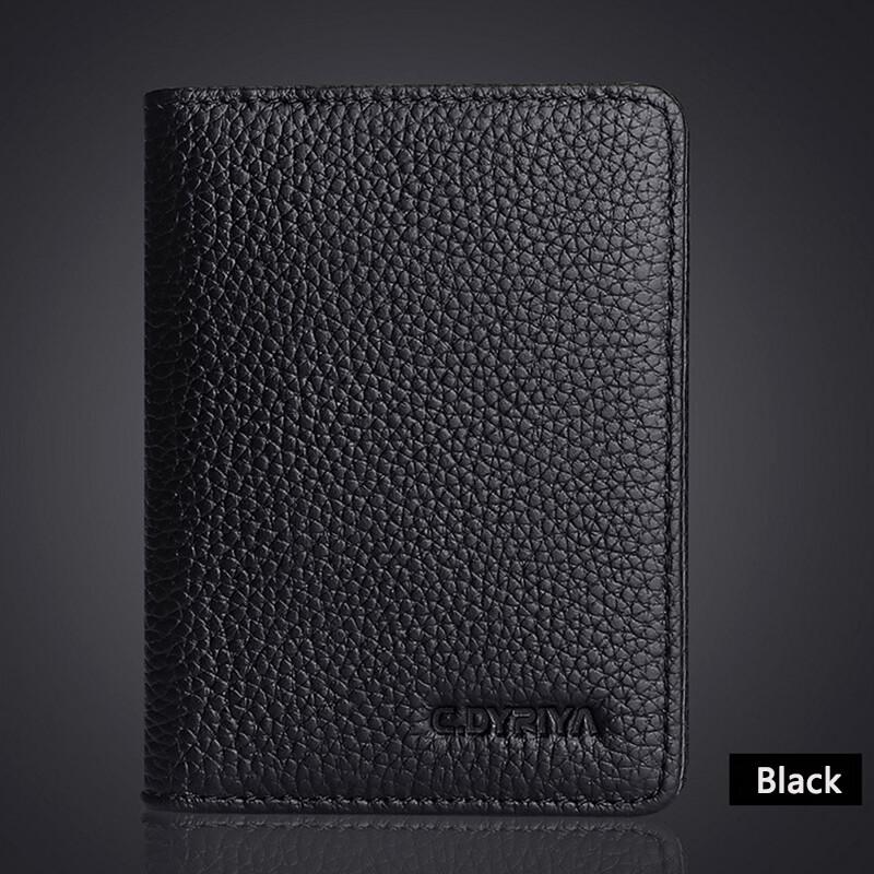 Durable Ultra-thin Men and Vertical ID Cards Cover Bank Card Driver's License Simplicity Business Card Holder Soft Light Blue