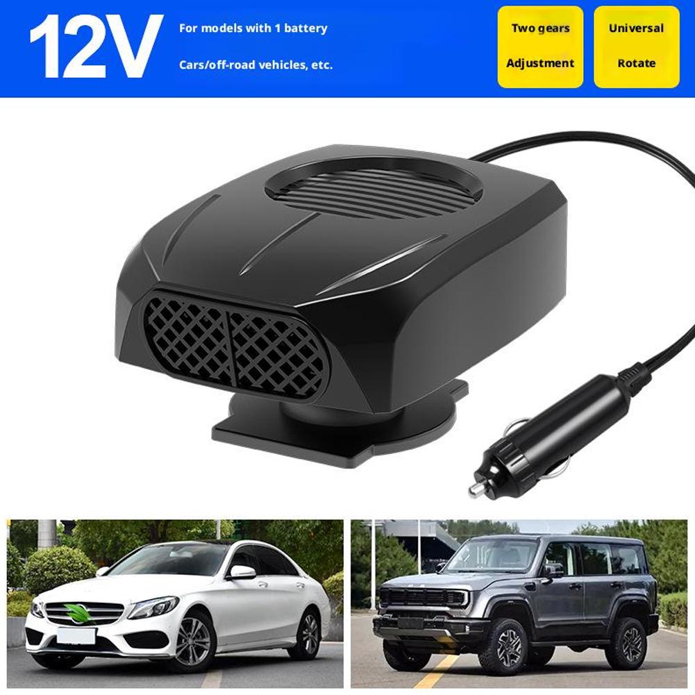 Car Heater Defroster Fans 12V/24V Car Heater Fan Fast Heating Auto Windshield Defroster Defogger Car Anti-Fog Heater Dryer