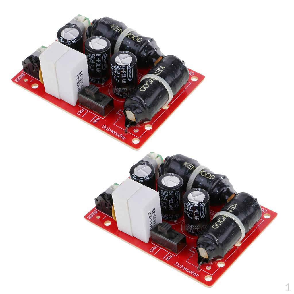 

2 шт. Сабвуфер для баса Кроссовер второго порядка Разделитель Сделай сам Театр без пайки