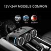 Car Socket Dual USB Port 3 Way Splitter Charger Plug Adapter DC 5V 1A+2.1A Car Accessories