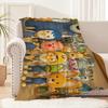 Cartoon Cute P-Pororos-S Penguin Blanket Travel Gift Comfort Warm Soft Plush Suitable For Sofa Living Room Office Bedroom