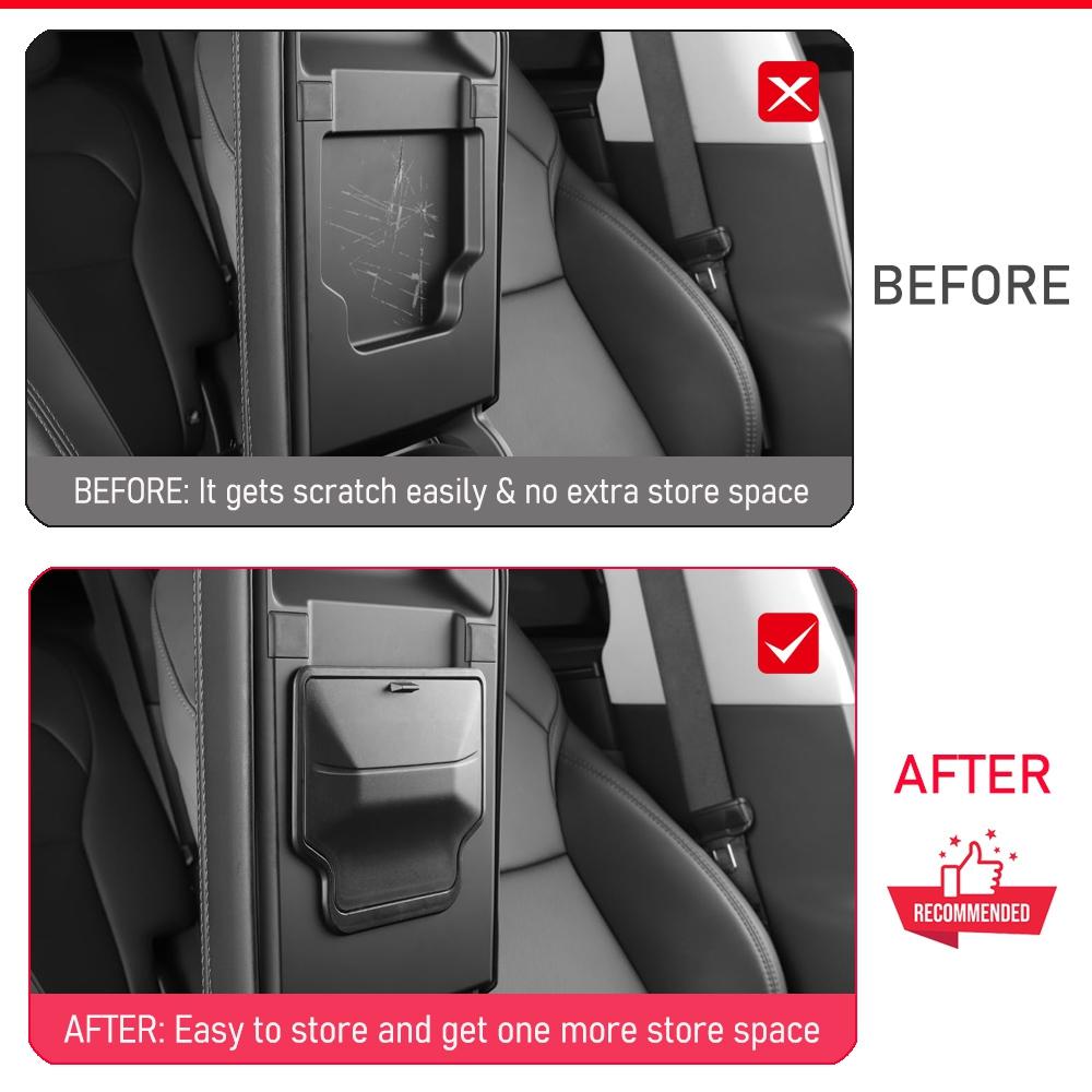 Armrest Hidden Storage Box for Tesla Model Y Juniper Standard Model YL Model 3 Accessories 2025 2026 Center Console Storage Bins