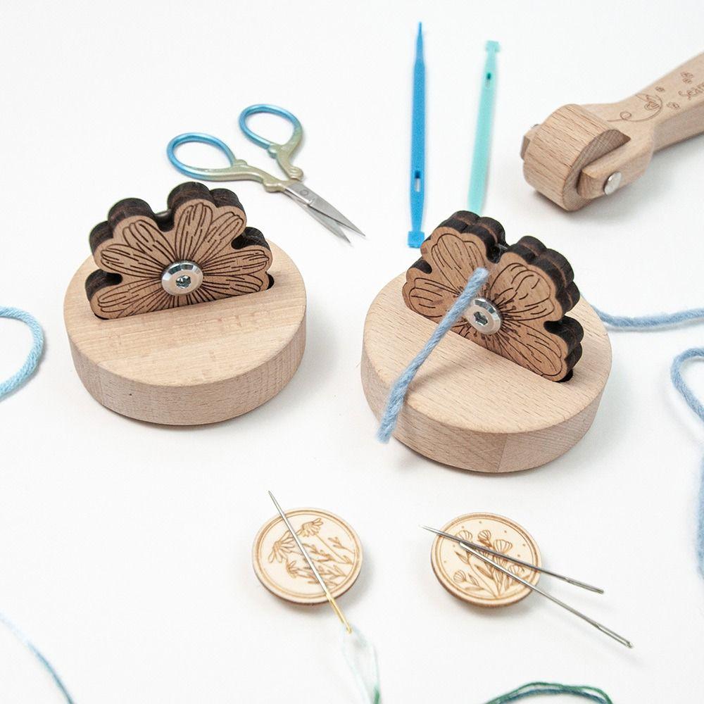 Use Thread Cutter Sewing Knitting Tools Sewing Threaders Carving Petal Cutter Wooden Thread Cutte
