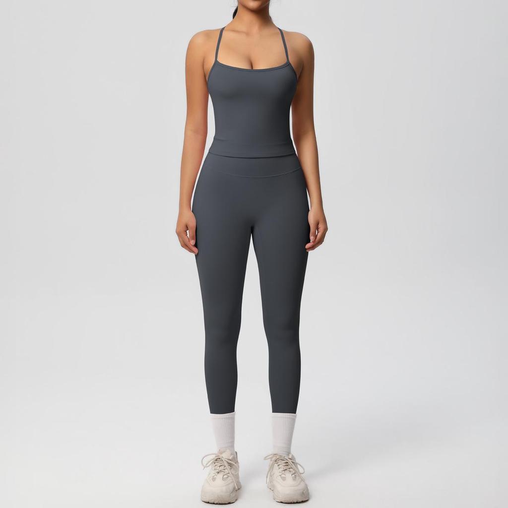 Seamless Nude Double-Sided Brushed Yoga & Running Set